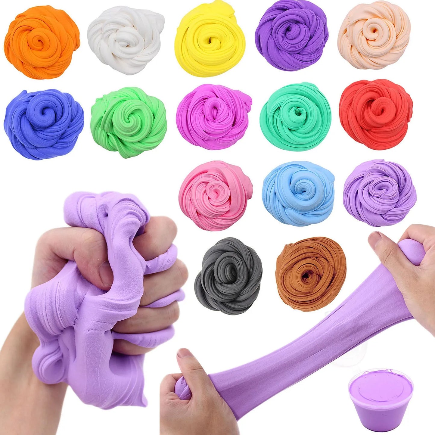 DIY Solid Butter Slime Kit Soft Non-Sticky Scented Kids Stress Relief Toy