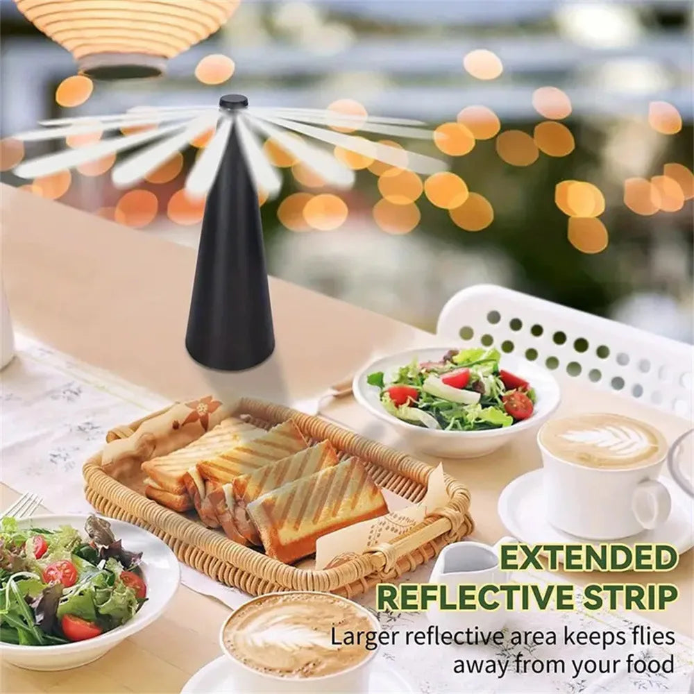 Multifunctional Outdoor Fly 360° Rotating Type Food Food, Pest Repellent Table Fan, Hiking Camping Equipment