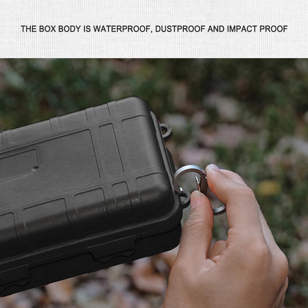 Waterproof Dry Storage Box Portable Plastic Sealed EDC Survival Tool Gear Case