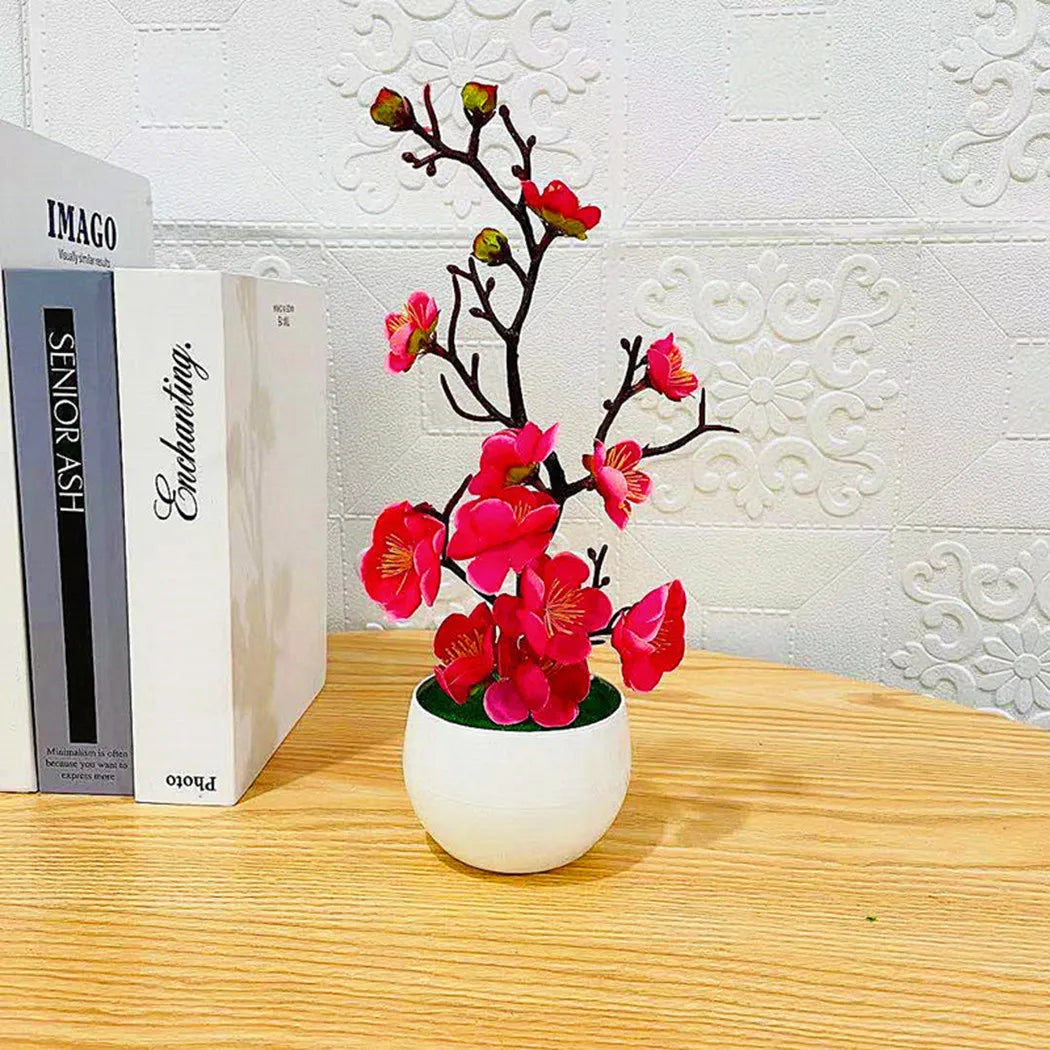 Artificial Bonsai Plum Blossom Sakura Tree