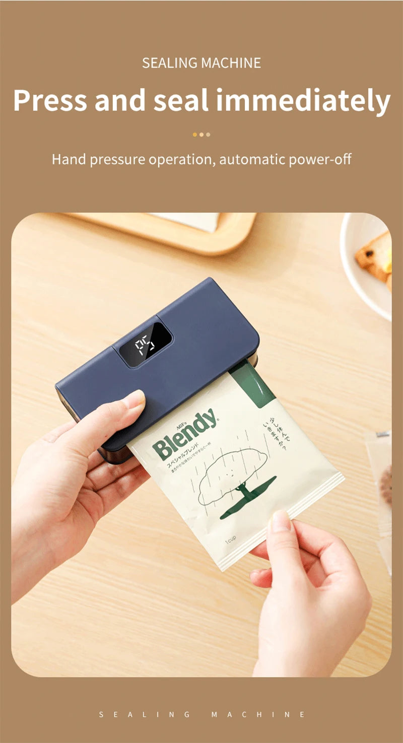 Mini Handheld Heat Bag Sealing Machine Portable Food Saver and Packaging Sealer