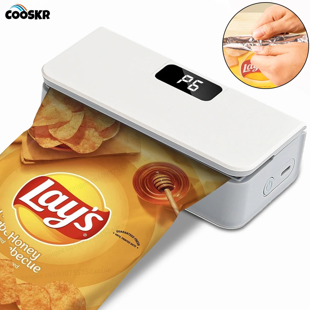 Mini Handheld Heat Bag Sealing Machine Portable Food Saver and Packaging Sealer