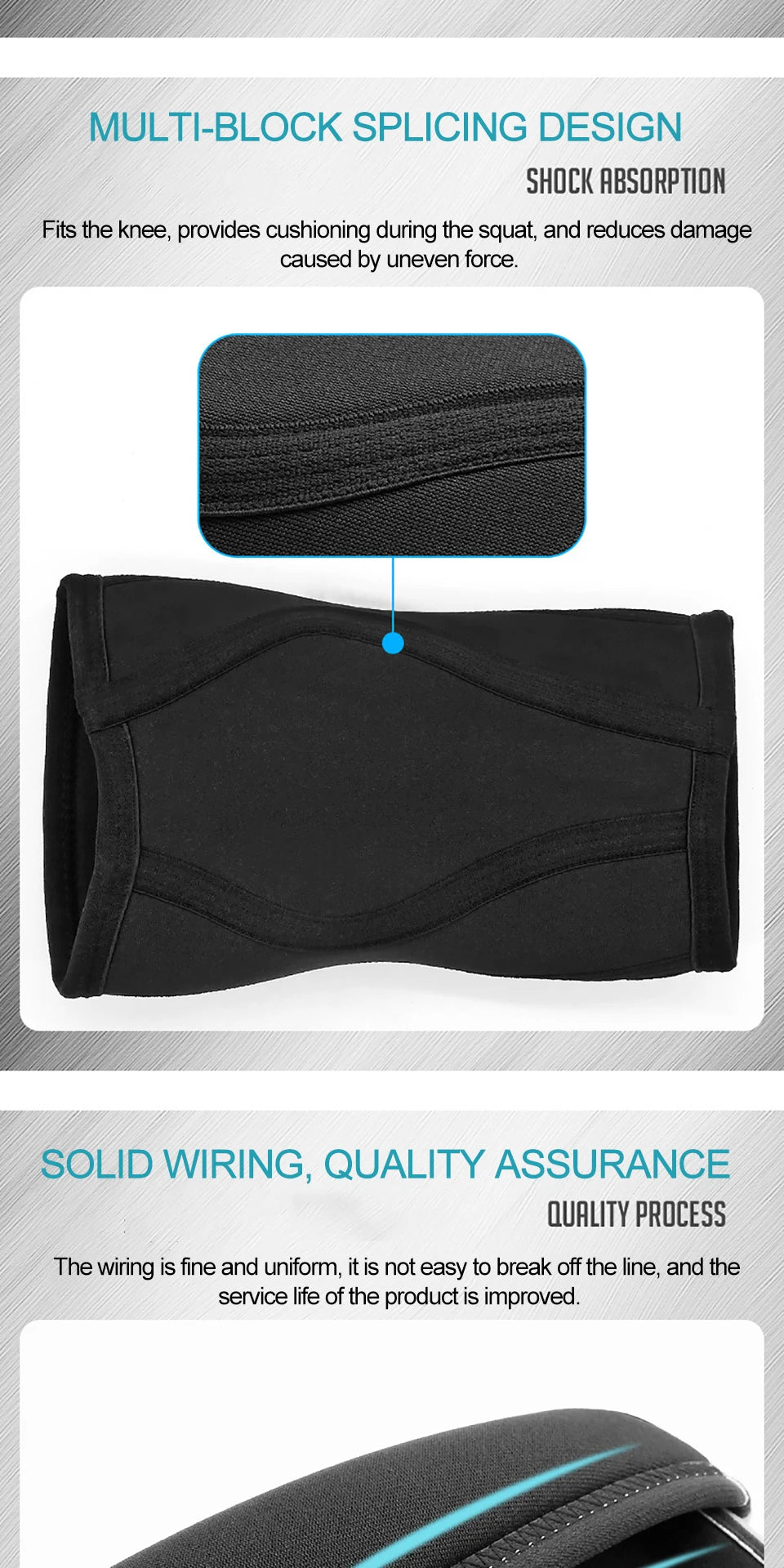 AOLIKES 7mm Neoprene Knee Pads – Compression Support for Gym & Weightlifting