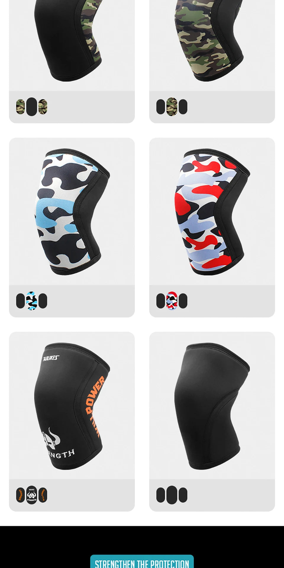 AOLIKES 7mm Neoprene Knee Pads – Compression Support for Gym & Weightlifting