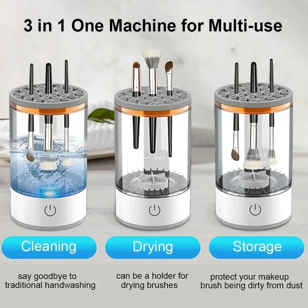 Electric Makeup Brush Cleaner & Dryer Machine