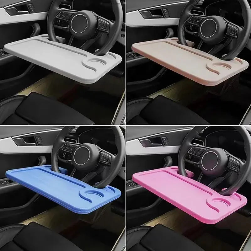 Portable Car Steering Wheel Laptop Tray Table
