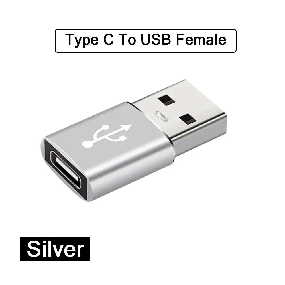 2Pcs USB 3.0 Male to USB-C Female OTG Adapter Converter for MacBook iPad PC