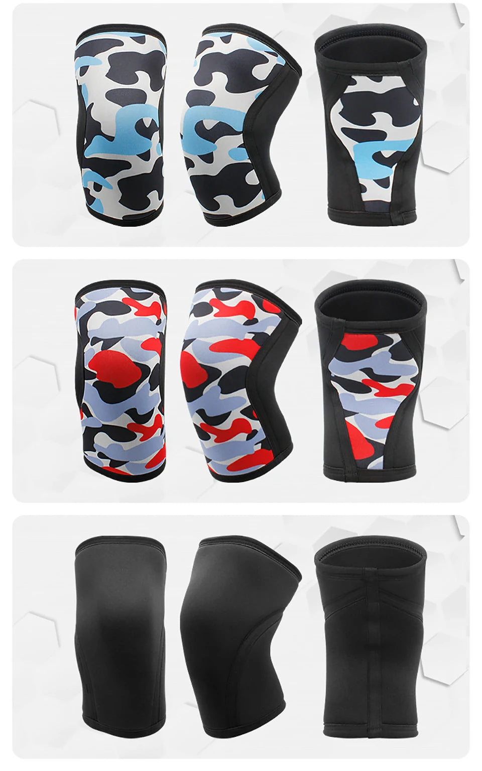 AOLIKES 7mm Neoprene Knee Pads – Compression Support for Gym & Weightlifting