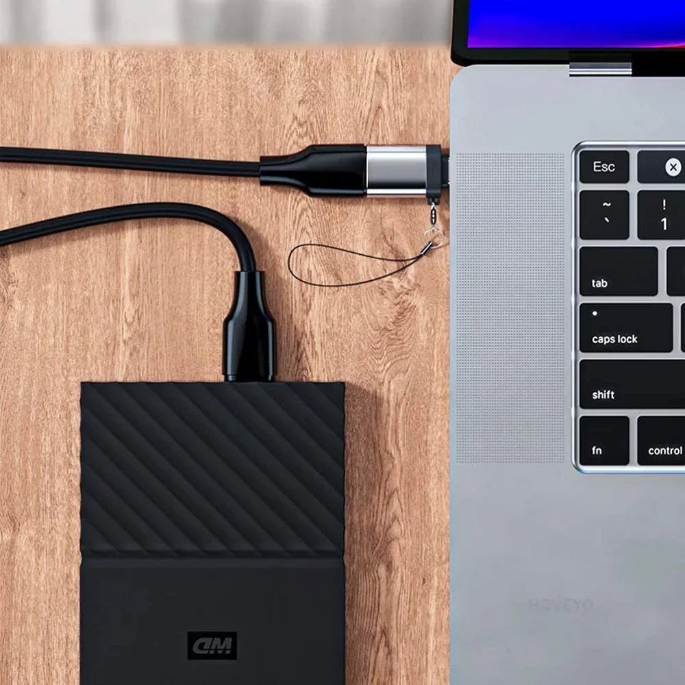 2Pcs USB 3.0 Male to USB-C Female OTG Adapter Converter for MacBook iPad PC