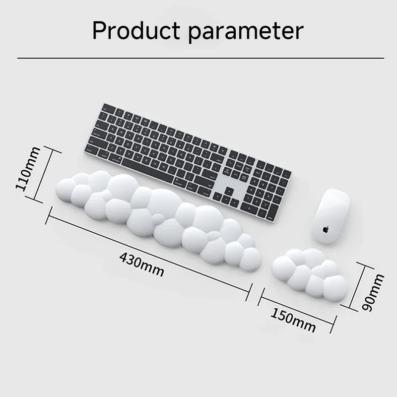 Cloud Ergonomic Mouse Pad with Wrist Rest