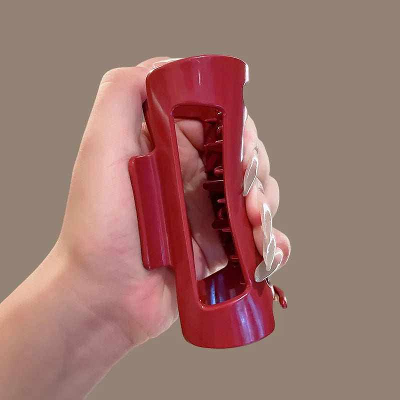 Safe Soft Silicone Shark Clip – Anti-Collision Head Protection & Anti-Fall Hair Claw