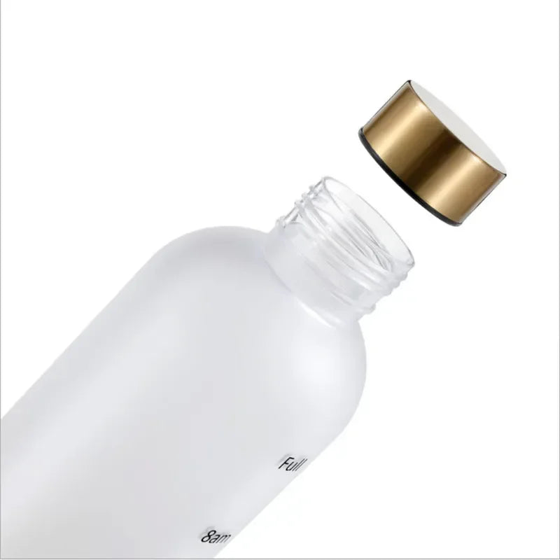 1-Liter Motivational Water Bottle | Sports Bottle with Time Markers & Stickers
