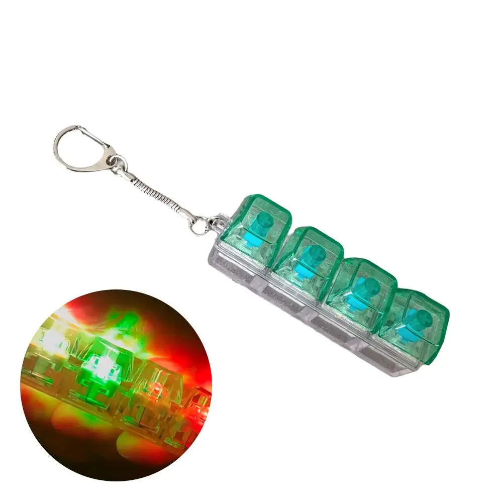 LED Keyboard Fidget Keychain – Clicker Stress Relief Toy