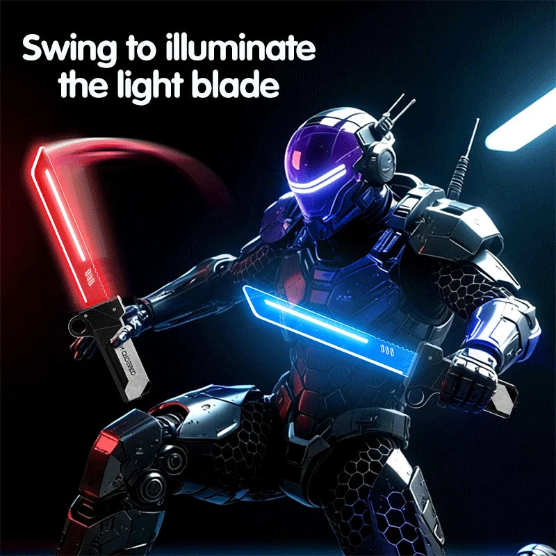 2-in-1 Connectable Lightsaber Toy - Extendable Double Sword Gift for Kids