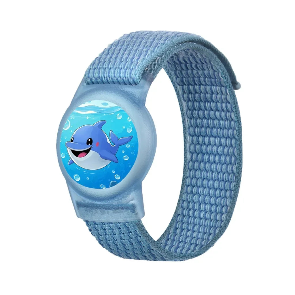 Waterproof AirTag Bracelet for Kids Nylon Hidden Tracker Wristband Toddler Band