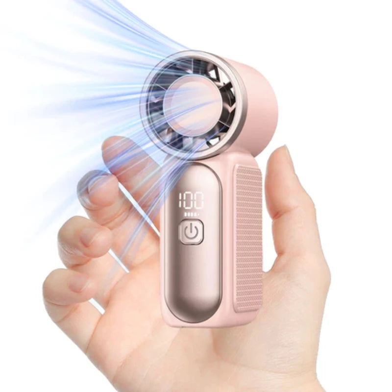 Mini Handheld Turbo Fan Portable High Speed Cooling Blower with 100 Speed Settings
