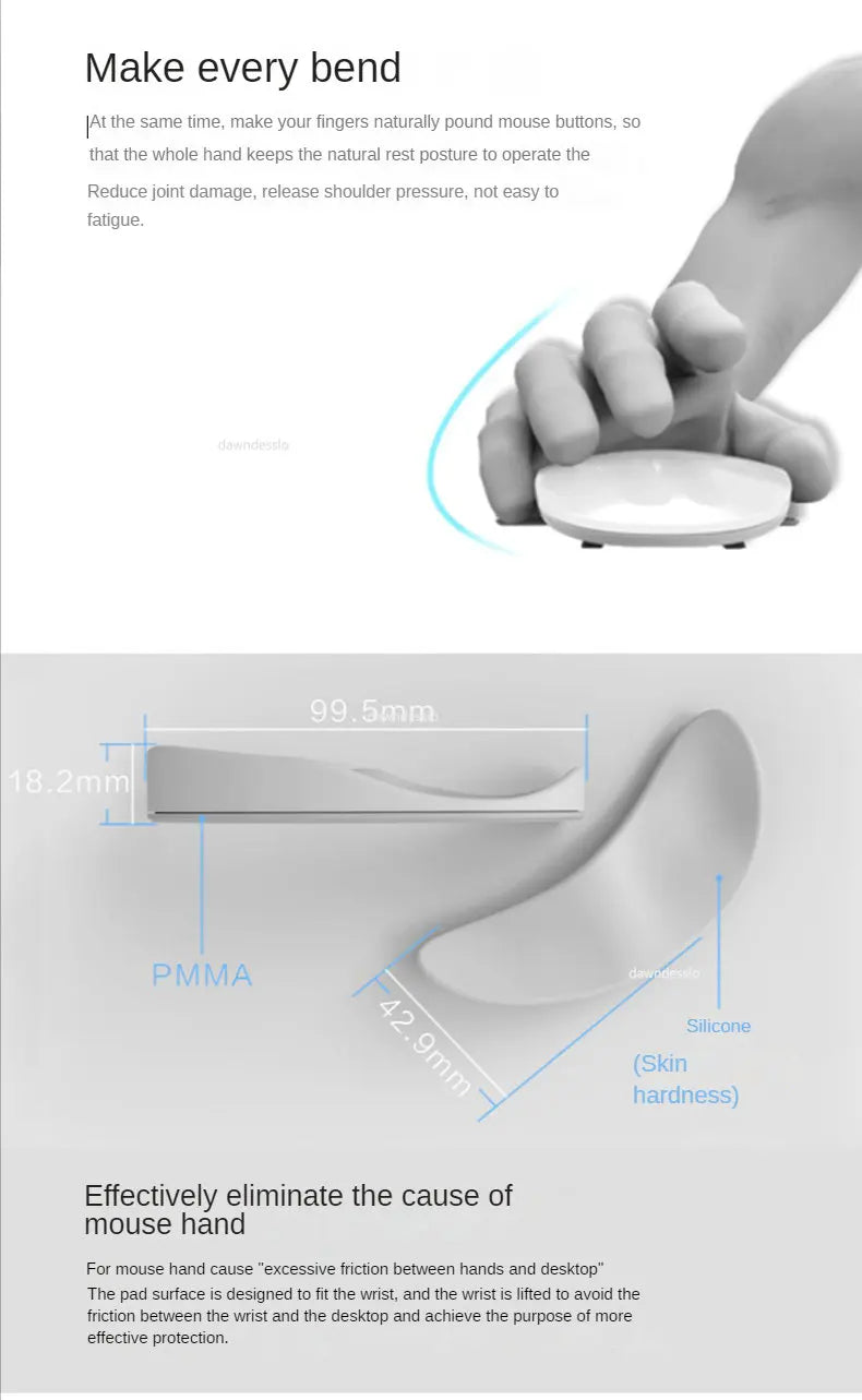 Ergonomic Gel Wrist Rest Mouse Pad