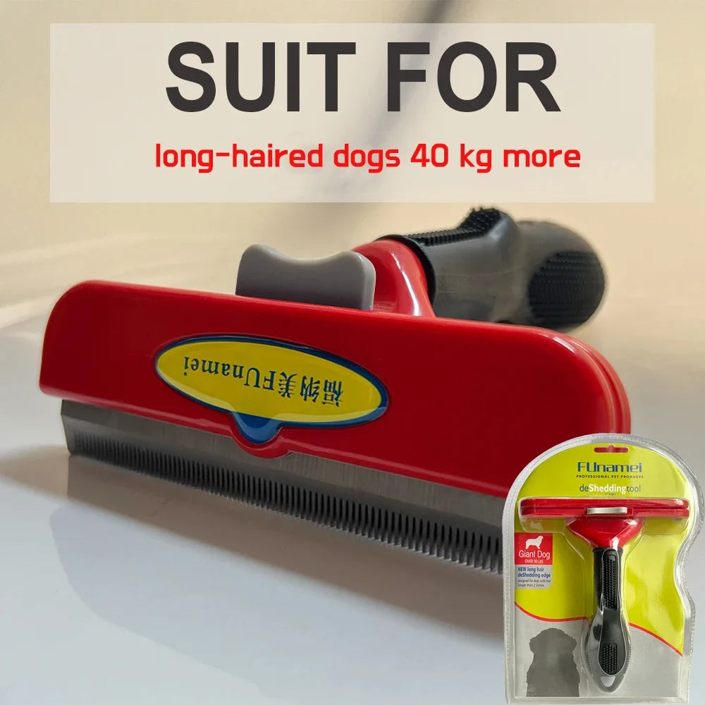 Pet Grooming Brush for Dogs & Cats – Hair Removal & Massage Comb Tool