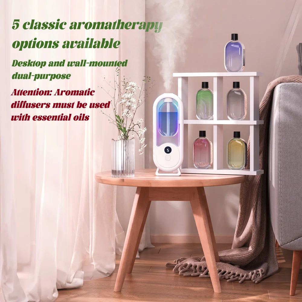 Rechargeable Portable Aromatherapy Diffuser 5 Speed Essential Oil Deodorizer