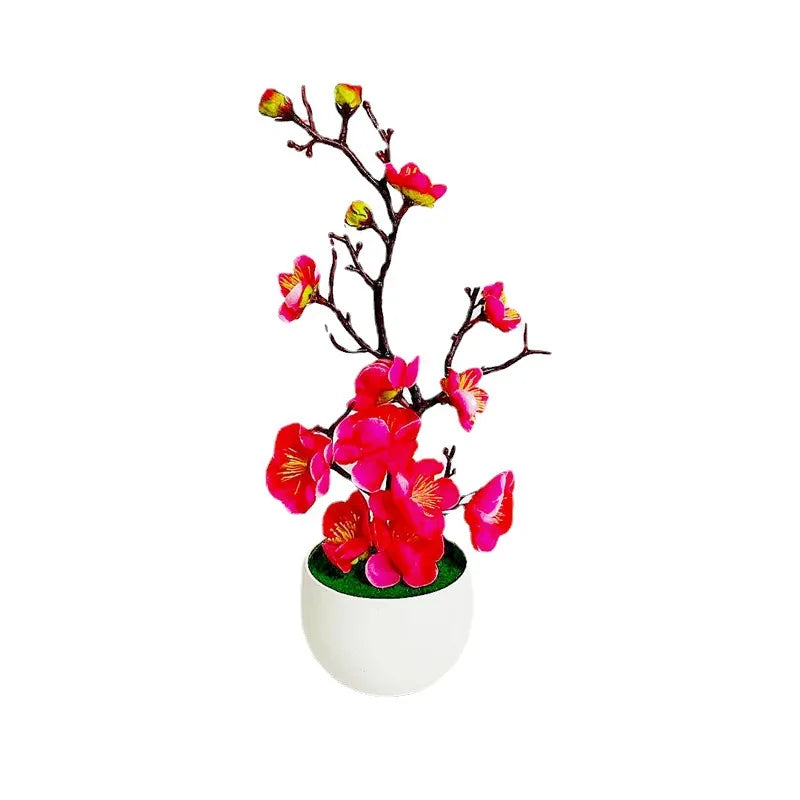Artificial Bonsai Plum Blossom Sakura Tree