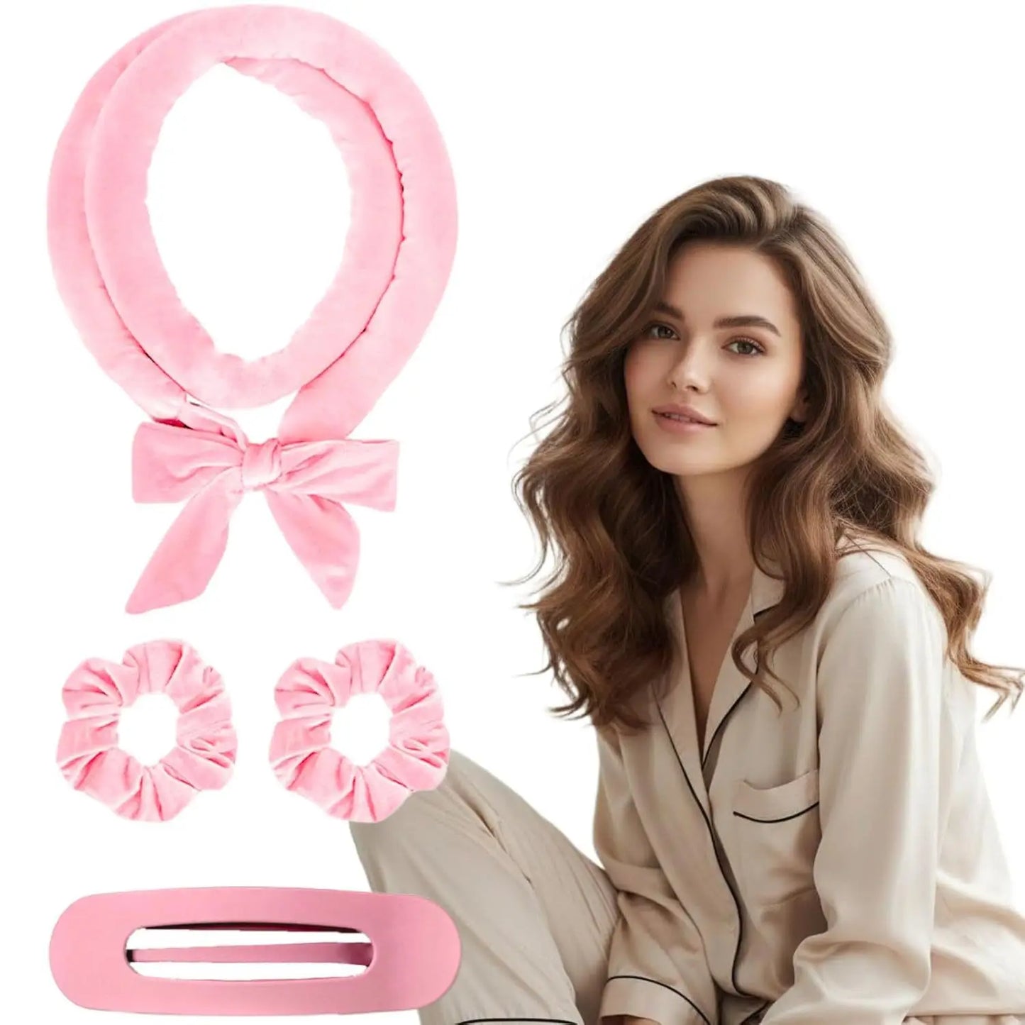 Heatless Curling Rod Headband | Silk Lazy Sleeping Hair Curler