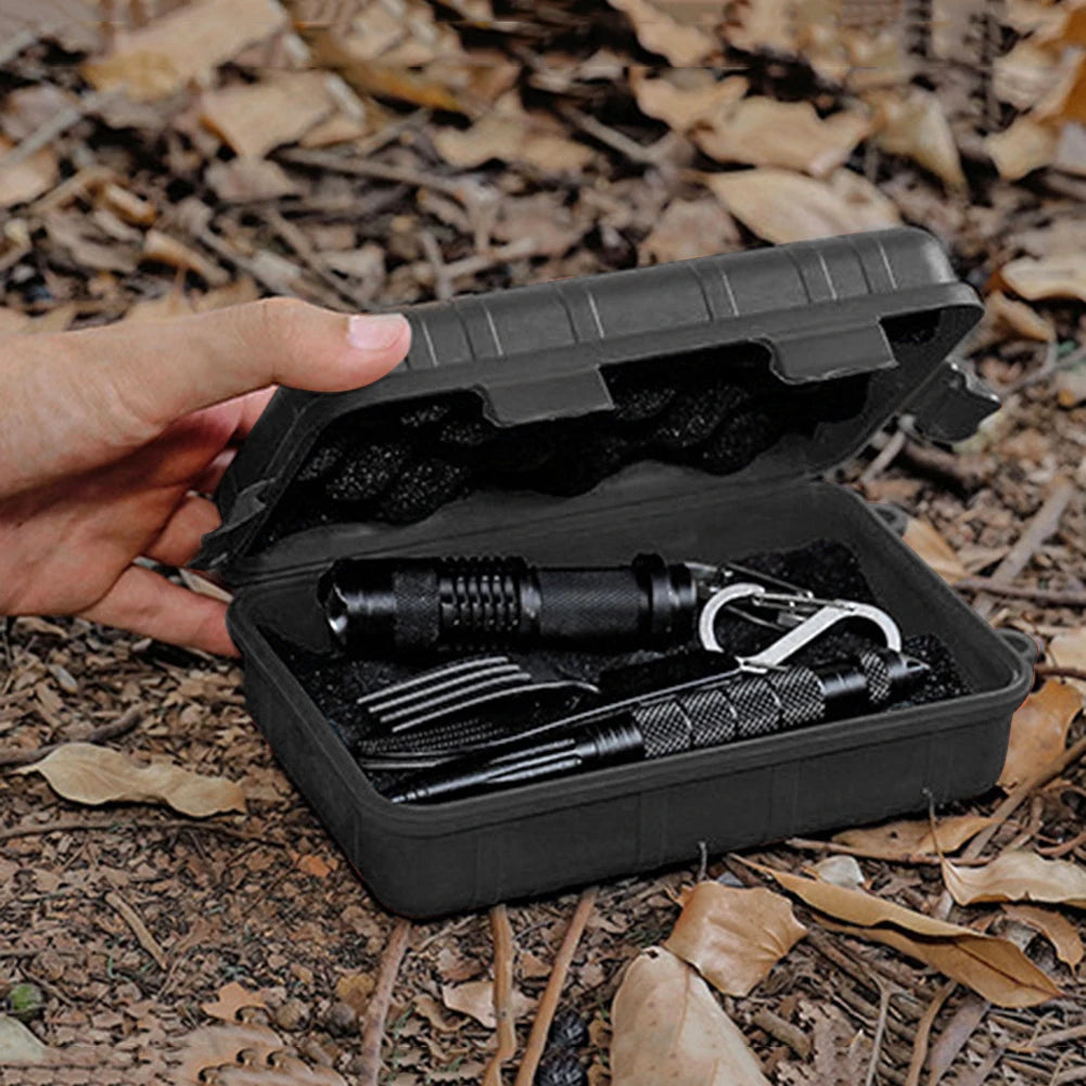 Waterproof Dry Storage Box Portable Plastic Sealed EDC Survival Tool Gear Case