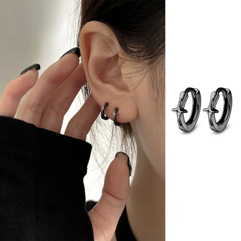 VENTFILLE 925 Sterling Silver Star Earring for Women Girl Personal Originality Trend Hip Hop Neutral Jewelry Gift Dropshipping