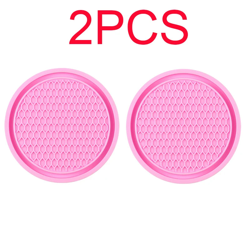 Rhinestone Non-Slip Car Cup Pad Interior Decor