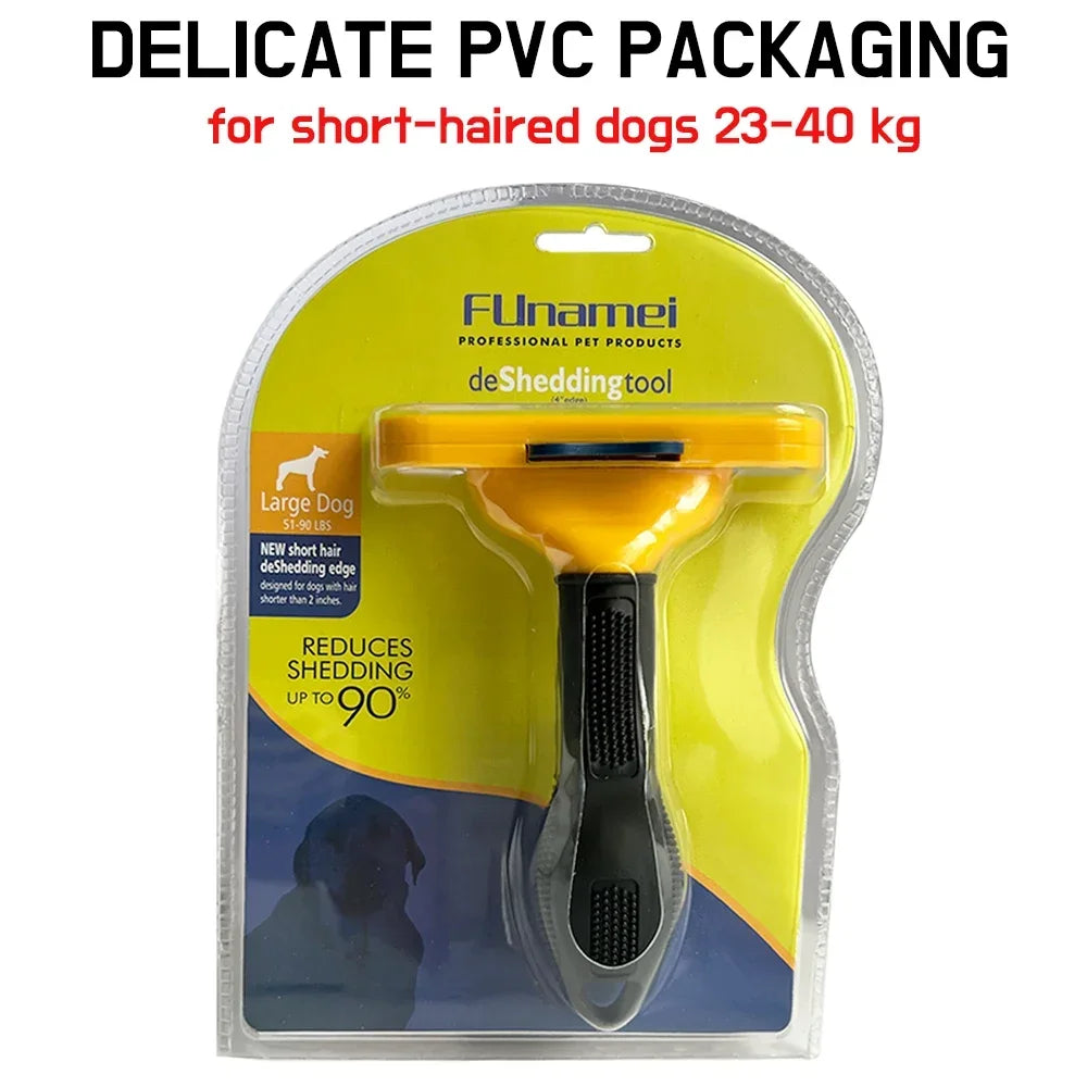 Pet Grooming Brush for Dogs & Cats – Hair Removal & Massage Comb Tool