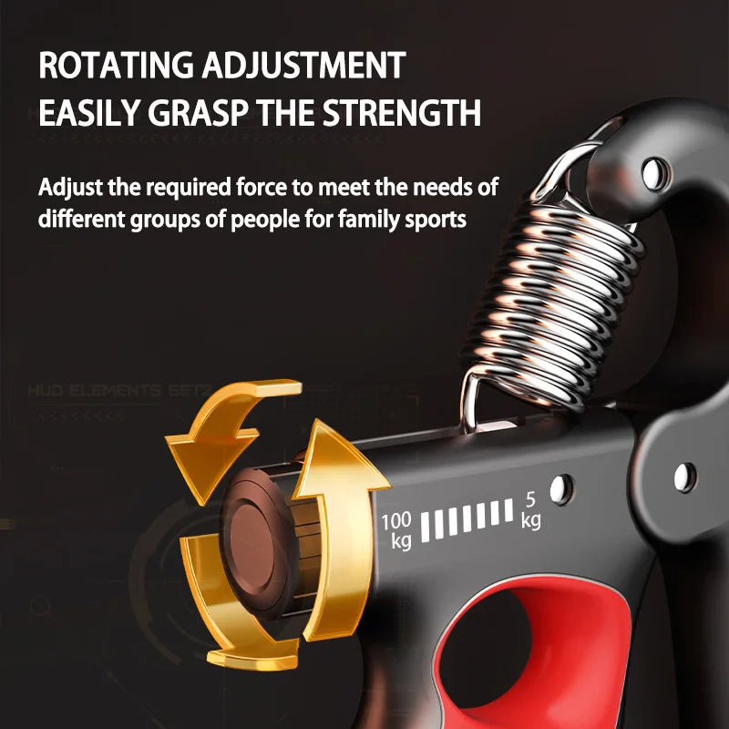 Adjustable Heavy-Duty Hand Strengthener | 5–150kg Grip Strength Trainer