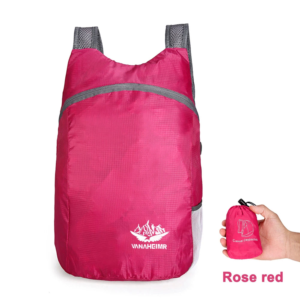 Lightweight Foldable Outdoor Travel Backpack – Waterproof Hiking Daypack for Sports & Travel