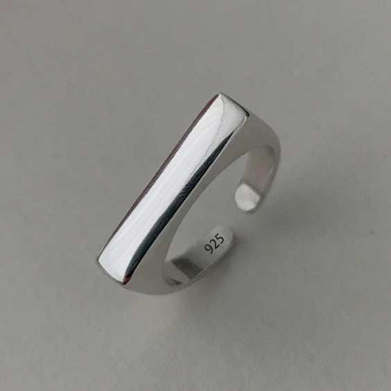 925 Sterling Silver Pearl Smile Adjustable Ring