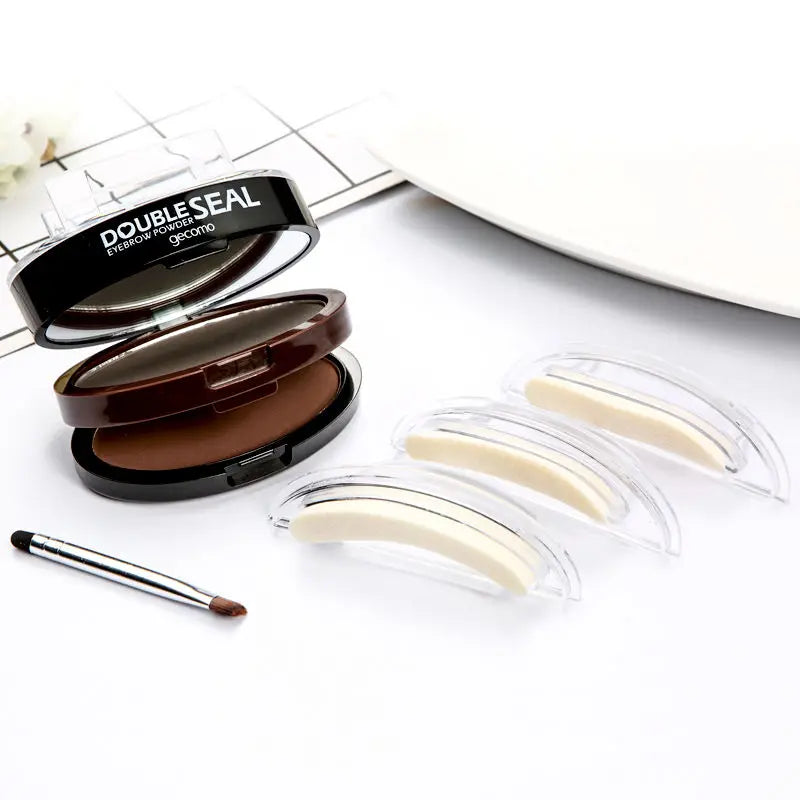 Waterproof Eyebrow Stamp Powder Kit