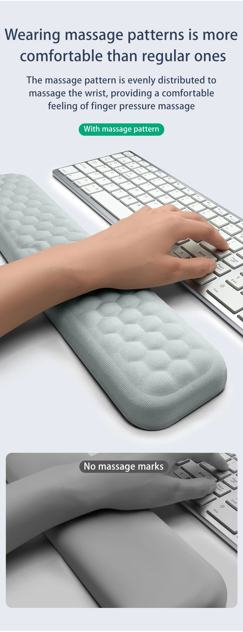 Ergonomic Keyboard & Mouse Wrist Rest Pad