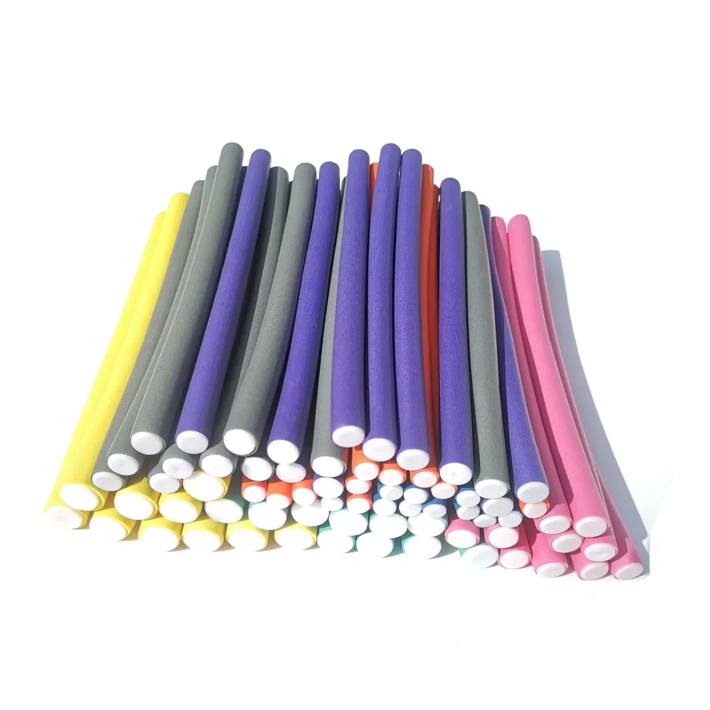 10pcs Flexible Hair Curling Rods Soft Foam Bendy Twist Flexi Rollers No Heat Styling