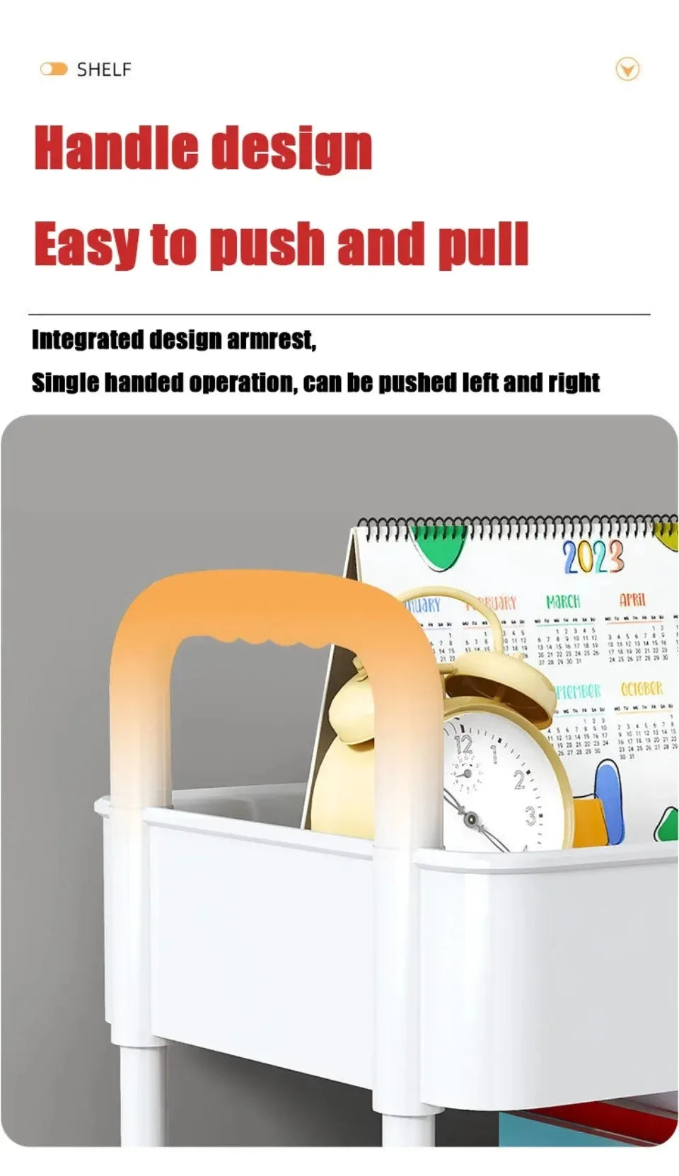 Mobile Multi-Layer Storage Trolley Cart