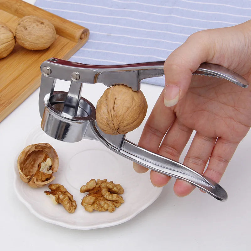 Professional Stainless Steel Garlic Press Mincer - Manual Grinding Squeezer