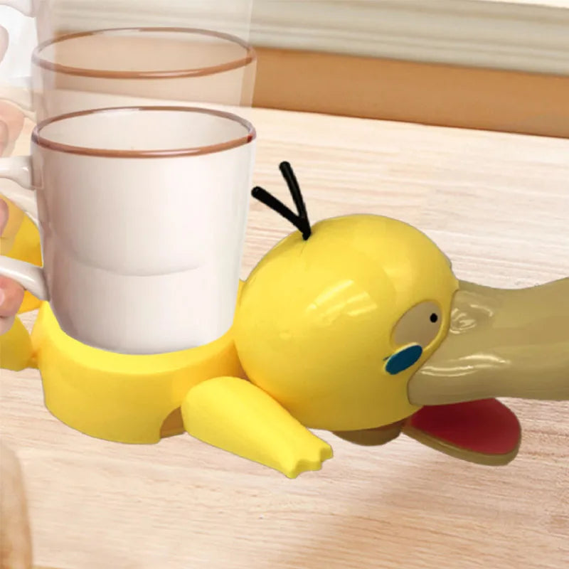 3D Cute Duck Coaster – Funny Pressable Stress Relief Desk Decor