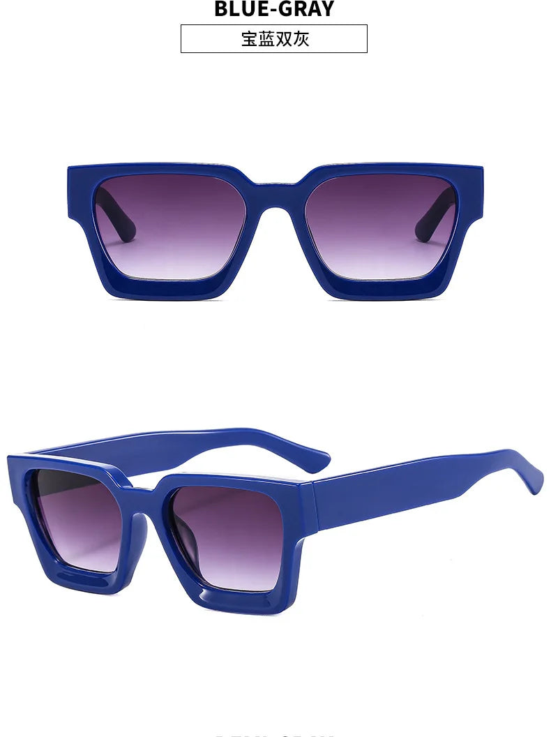 Fahion Vintage Small Square Sunglasses Men Women Retro Brand Designer Green Sun Glasses Unisex Ins Popular Shades Eyewear UV400