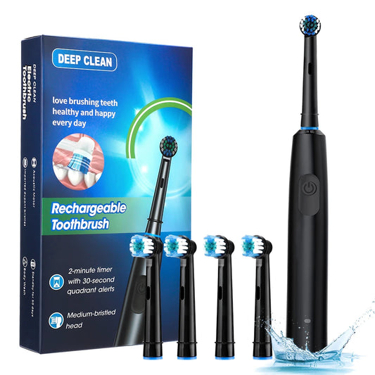 Intelligent Cordless Electric Toothbrush | USB Rechargeable Waterproof Oral Care