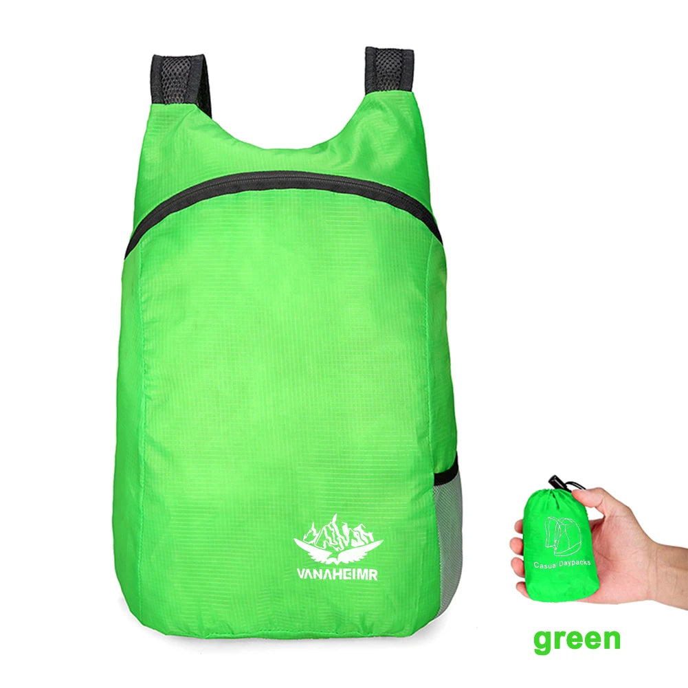 Lightweight Foldable Outdoor Travel Backpack – Waterproof Hiking Daypack for Sports & Travel