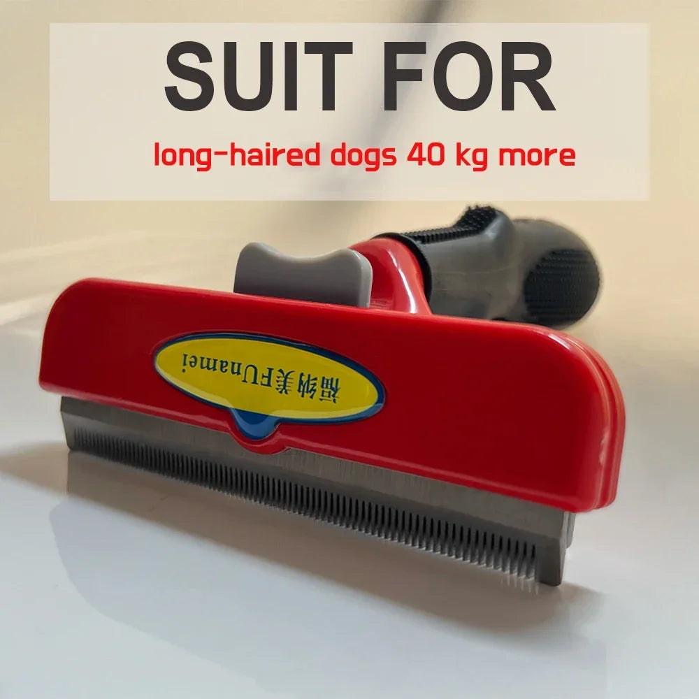 Pet Grooming Brush for Dogs & Cats – Hair Removal & Massage Comb Tool