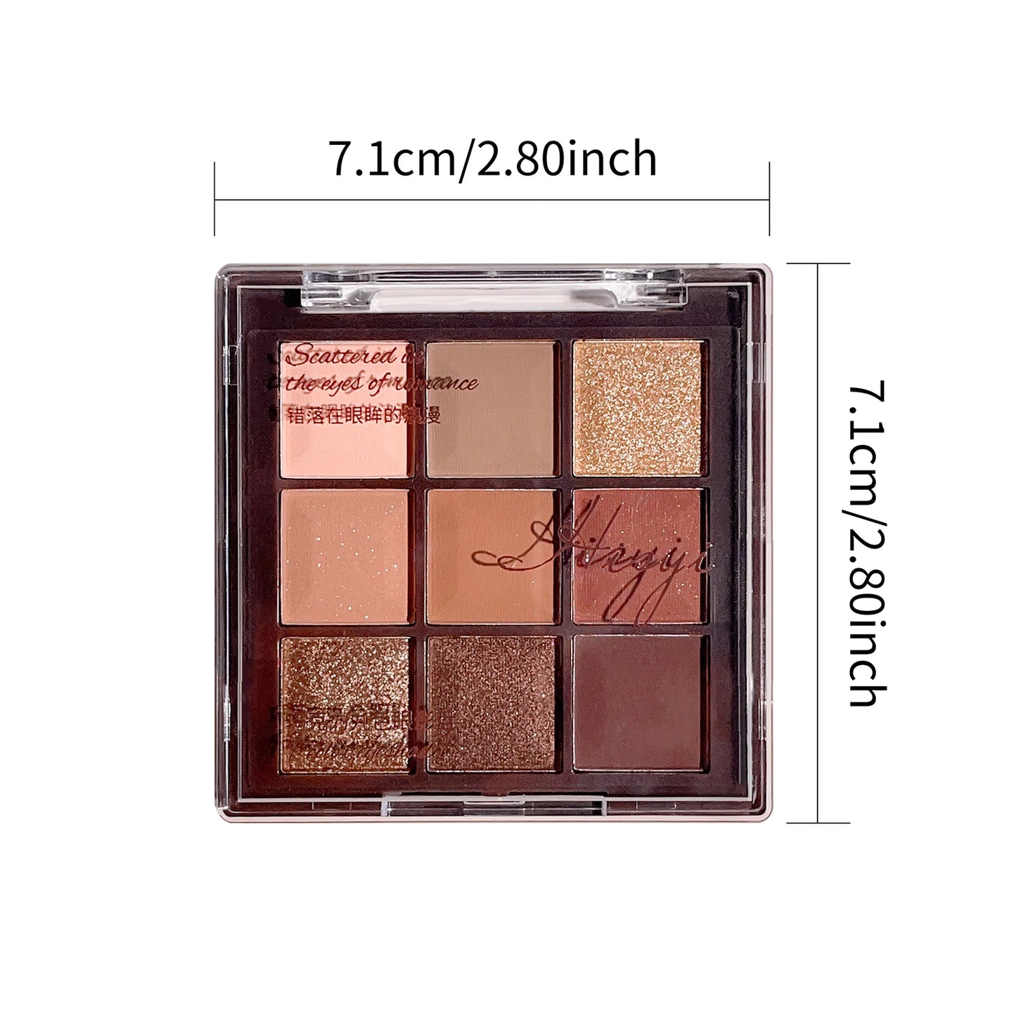 9 Color Mocha Chocolate Eyeshadow Palette Matte Shimmer Neutral Nude Makeup