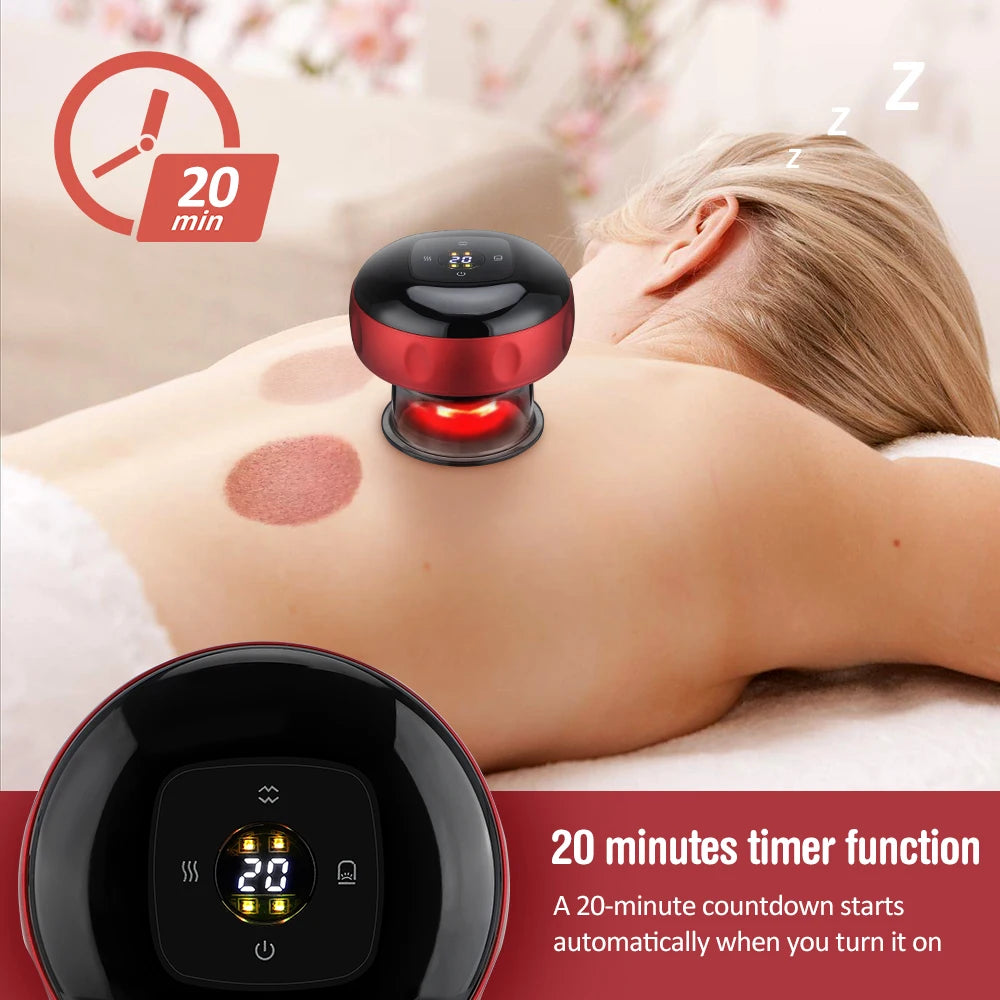 Smart 3-in-1 Vacuum Cupping & Gua Sha Set | 12-Level Heat & Suction Recovery System