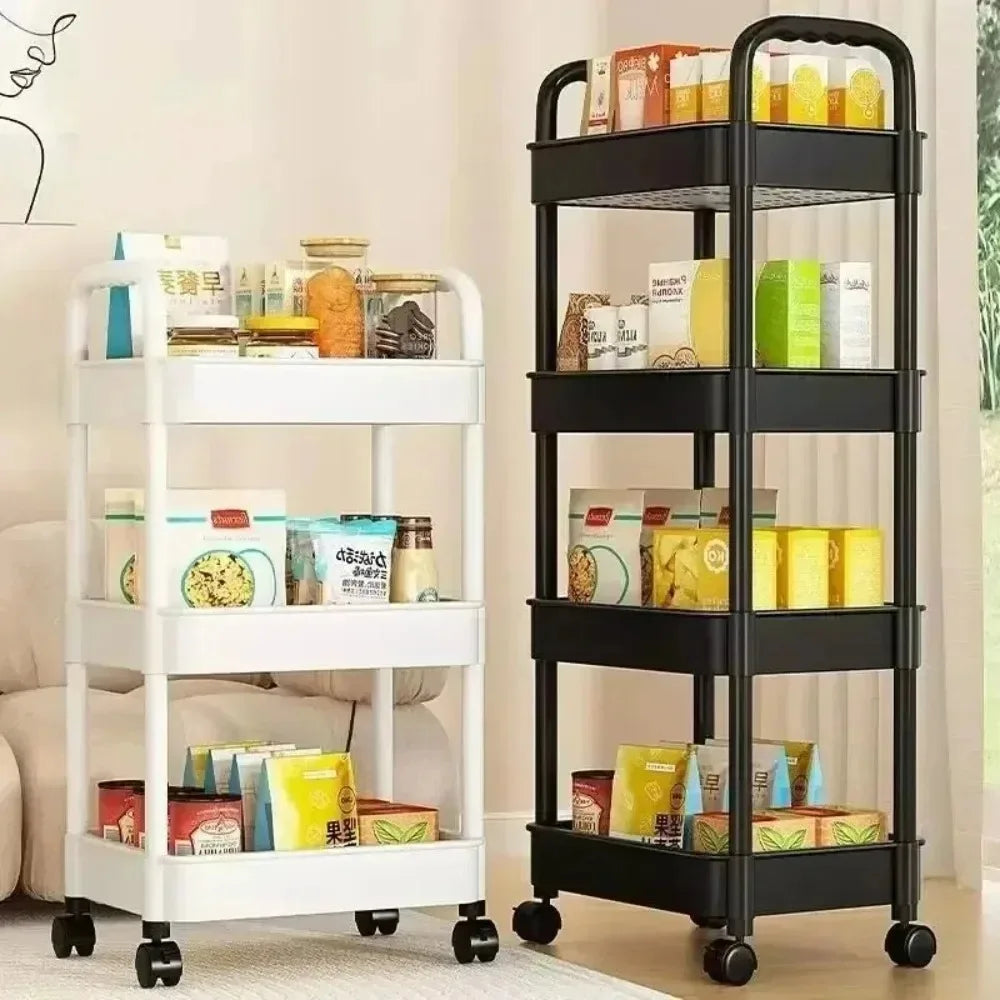 Mobile Multi-Layer Storage Trolley Cart