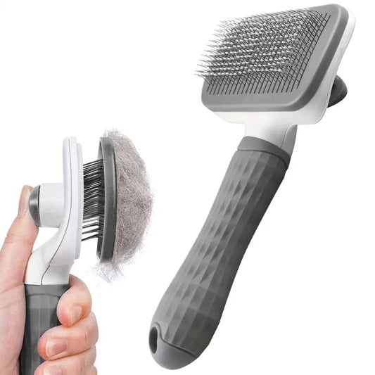 Self-Cleaning Pet Grooming Brush – Shedding & Massage Tool for Dogs & Cats