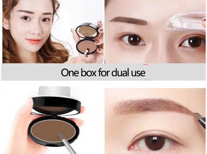Waterproof Eyebrow Stamp Powder Kit