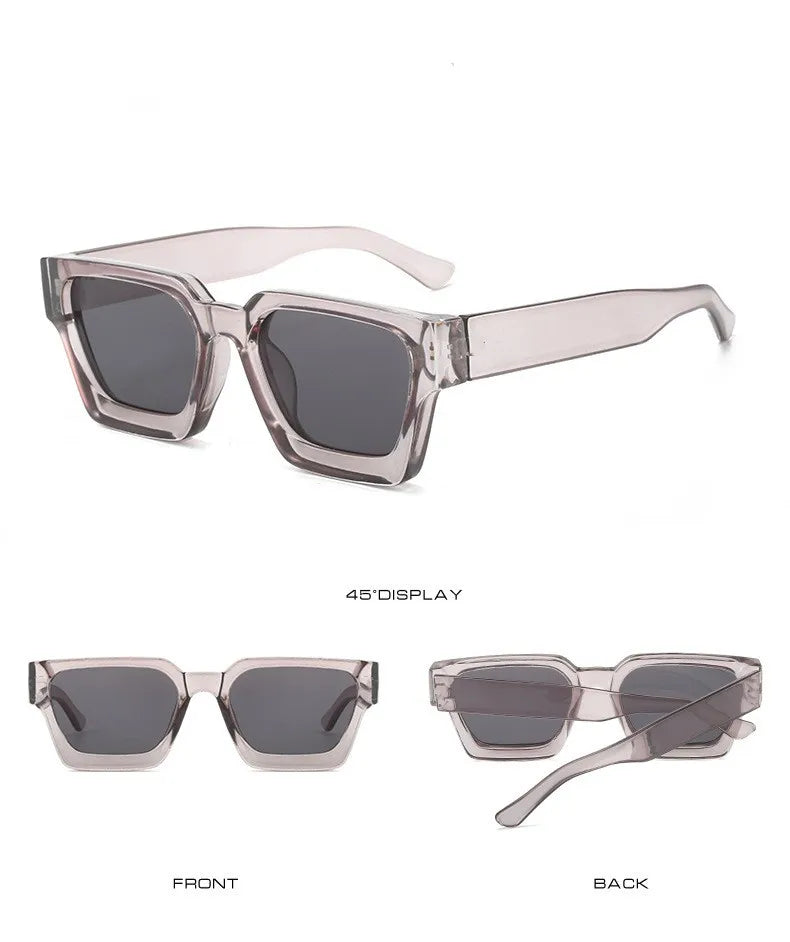 Fahion Vintage Small Square Sunglasses Men Women Retro Brand Designer Green Sun Glasses Unisex Ins Popular Shades Eyewear UV400
