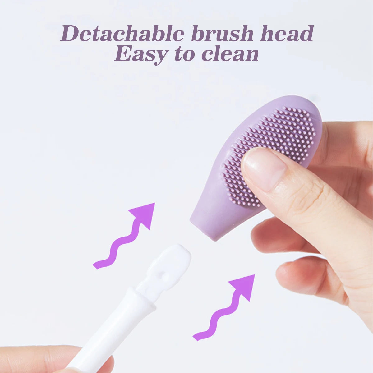 IMAGIC 2-in-1 Silicone Facial Cleansing & Mask Brush – Deep Clean Exfoliator for Pores & Blackheads