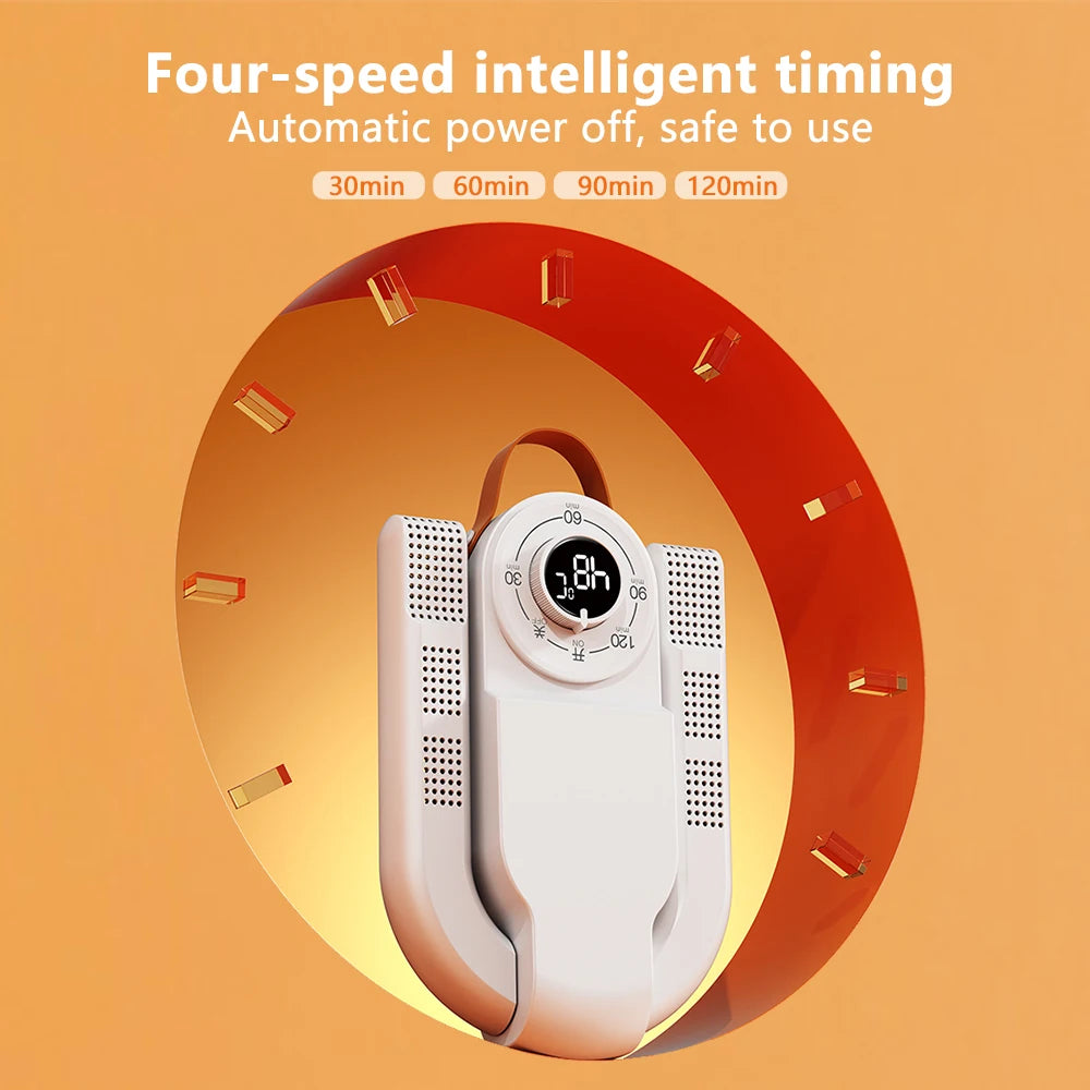 Portable Shoe Dryer with Timer – Fast Drying Boot & Sneaker Heater